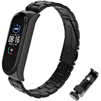 BDIG Correa Compatible con Xiaomi Mi Band 5 Correas Metal-Pulsera de Acero Inoxidable Agradable para Mi Band 5 Correa…